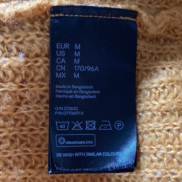 Mustard yellow Long Sweater Cardigan - Picture 4 of 4